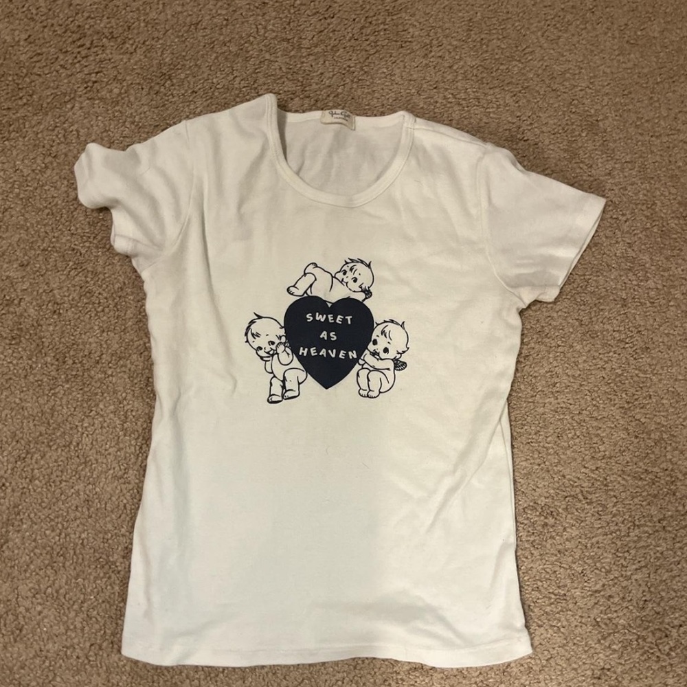LAST CALL 🤍 brandy melville sweet as heaven angel baby tee
